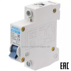 Ավտոմատ անջատիչ adb3-63 C50A 1P (ANDELI)