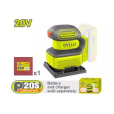 Էքսցենտրիկ հղկող մեքենա մարտկոցային 20Վ 110x100մմ DYLLU DTRAP5010
