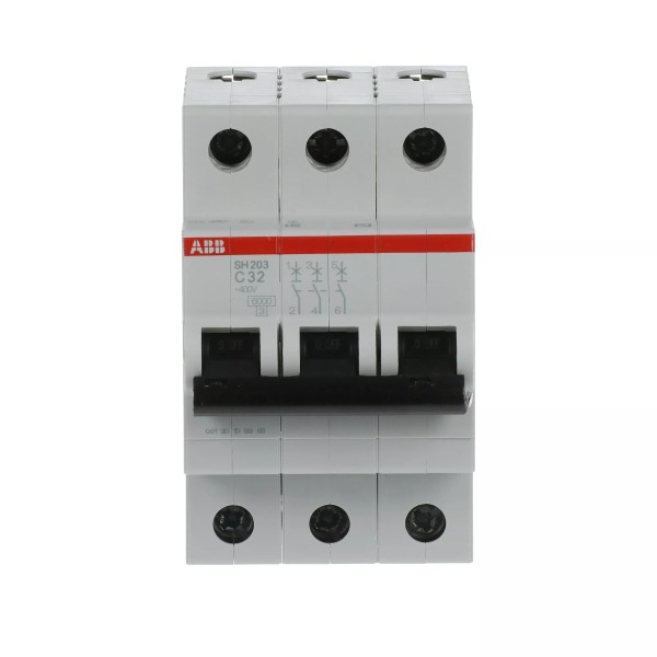 Ավտոմատ անջատիչ ABB SH203-C32, 3P, 32 A, բնութագրական C, 6 kA
