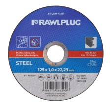 Պողպատ կտրող կորունդե սկավառակ 230x1,9x22,23մմ RAWLPLUG RT-CDM-230/19