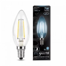 Gauss լամպ E14 Black մոմ 7W 4100К 580Lm Filament 1/10/50