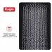 Վերին ցնցուղի գլխիկ Raglo R451.56.06 արևադարձային ցնցուղ ∅300 մմ, չժանգոտվող պողպատ, սև