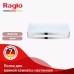 Լոգարանի և ցնցուղի դարակ Raglo R340.02 ուղիղ, կեռիկներով, քրոմ