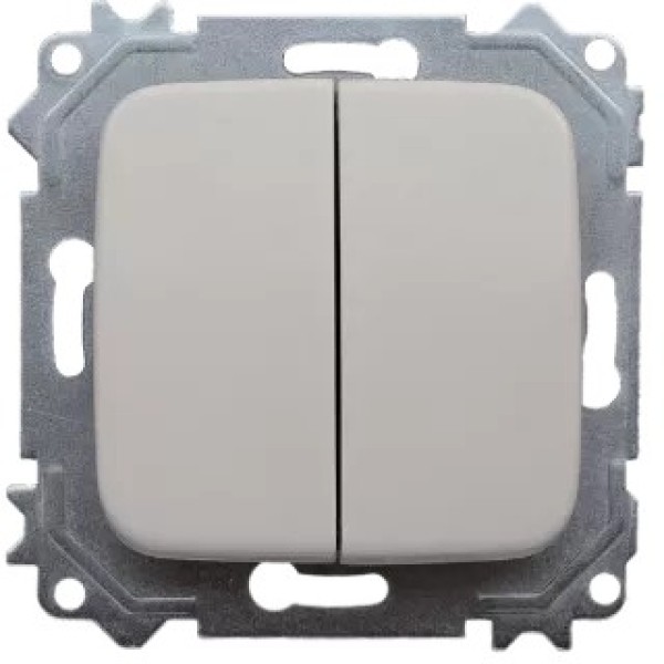 Անջատիչ ռեվերս 2 տեղ փղոսկր G805 TITAN