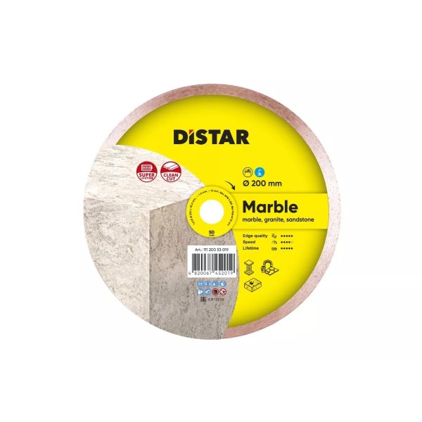 Սկավառակ ալմաստե գրանիտի, մարմարի Distar 1A1R 200x25,4 Marble 11120053015
