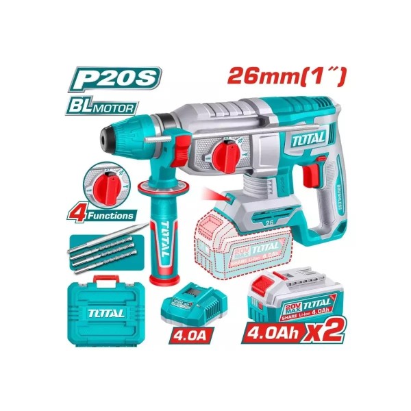 Հորատիչ 20V 4Ah*2 TRHLI262085