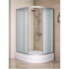 Լոգախցիկի միջնապատ RIVER DON 100/80/24 MT R 100x80x24 սմ, ասիմետրիկ, աջ, սահող դուռ, փայլատ ապակի 4 մմ, փայլատ քրոմ