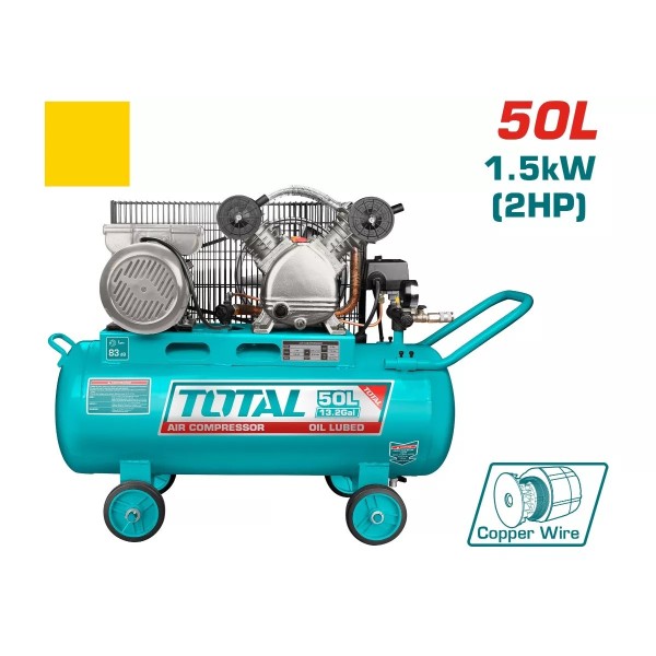 Կոմպրեսոր TOTAL TC2200506 (50լ, 1500Վտ, 176լ/ր, 8բար)