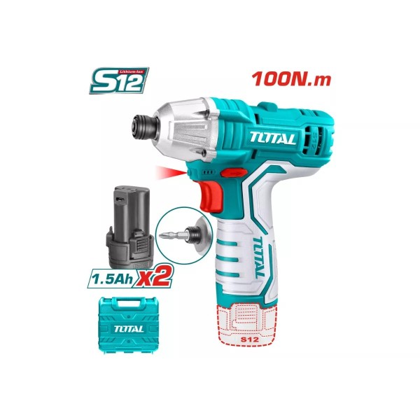 Հարվածային պտուտակադարձիչ 12V TOTAL TIRLI1201