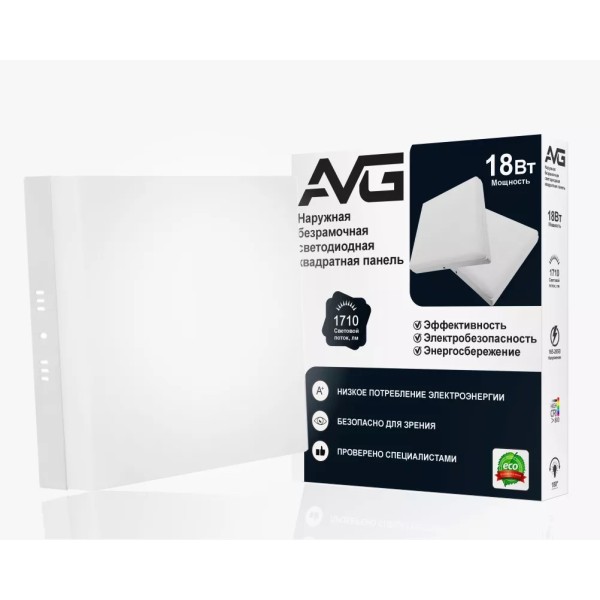 Led պանել քառակուսի արտաքին 18W-4K առանց շրջ. (60)