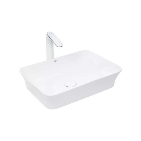 Դրվող լվացարան WeltWasser WW ELBACH 2261 49x35x11 սմ, սպիտակ փայլուն