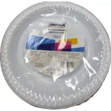 UP30 Ափսե պլաստիկ  սպիտակ 22 սմ -25 հ- UNIPACK