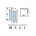 Լոգախցիկ WeltWasser WW500 LAINE 1001 100x100 սմ, քառակուսի, ցածր տակդիր 14 սմ, թափանցիկ ապակի Լոգախցիկ WeltWasser WW500 LAINE 1001 100x100 սմ, քառակուսի, ցածր տակդիր 14 սմ, թափանցիկ ապակի