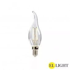 Ellight led լամպ E14 ֆիլամենտ մոմ (ծիծակ) 9W 3000K 680Lm 1/100