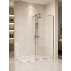 Լոգախցիկի դուռ WeltWasser WW400 110G-1 110x185 սմ, ուղղանկյուն, ճոճվող դուռ, թափանցիկ ապակի 6 մմ, քրոմ