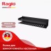 Լոգարանի և ցնցուղի դարակ Raglo R340.03.06 ուղիղ, 400 մմ, սև