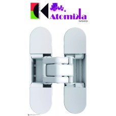 Ծխնի թաքնված ունիվերսալ KUBICA K8060 ATOMIKA SLIM DXSX BI, սպիտակ (60 կգ)