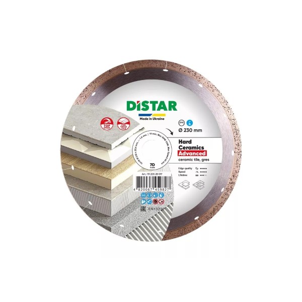 Սկավառակ ալմաստե կերամոգրանիտի Distar 1A1R 230 Hard Ceramics Advanced 11120528017