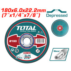 Երկաթ տաշող սկավառակ 180*6*22.2մմ TOTAL TAC2231801