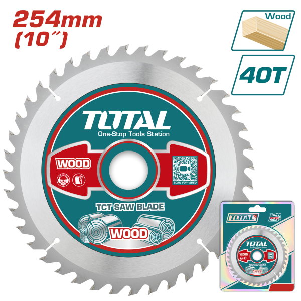 Սկավառակ փայտ կտրող 254մմ TOTAL TAC231725