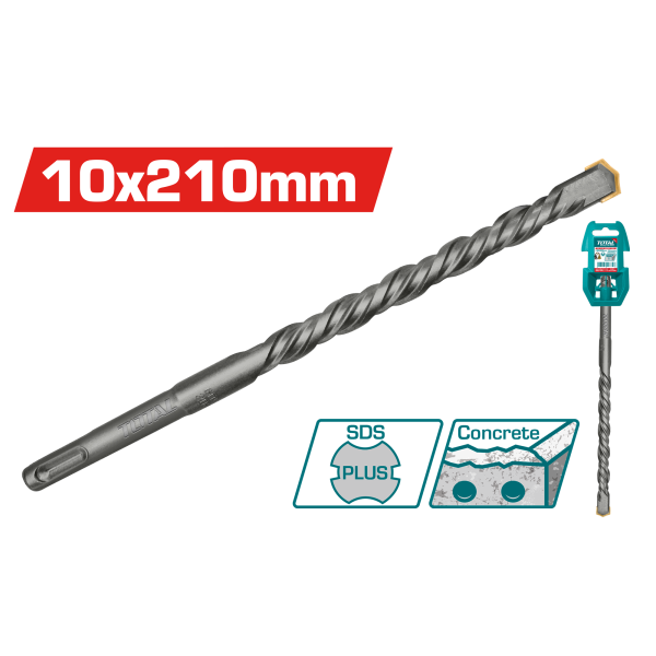 Հորատիչի գայլիկոն SDS Plus 10x210մմ TOTAL TAC311003