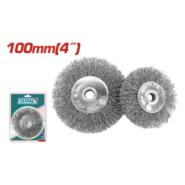 Խոզանակ մետաղական 100մմ TOTAL TAC36041