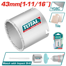Պատի ծակիչ 43մմ TOTAL TAC440431