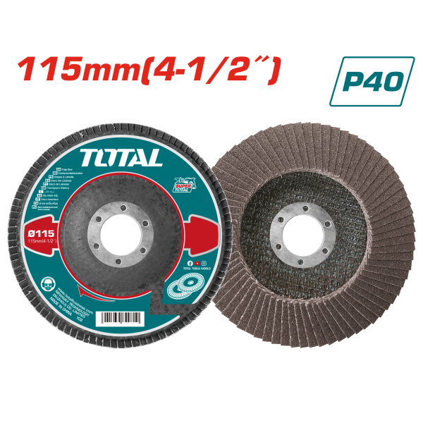 Հղկաթուղթ շերտավոր  P40 115մմ TOTAL TAC631151