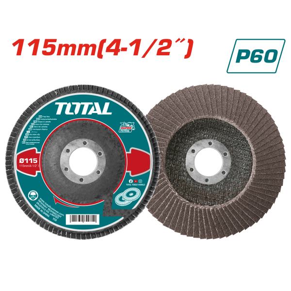 Հղկաթուղթ շերտավոր P60 115մմ TOTAL TAC631152