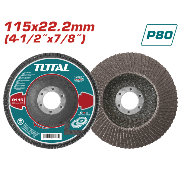 Թերթիկավոր հղկող սկավառակ TOTAL TAC6311580