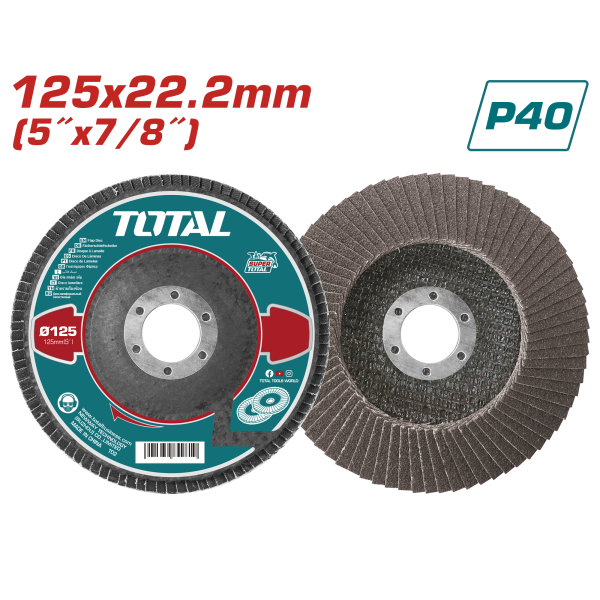 Թերթիկավոր հղկող սկավառակ TOTAL TAC6312540