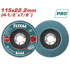 Շերտավոր հղկաթուղթ ցիրկոնե P80 115մմ TOTAL TAC641153