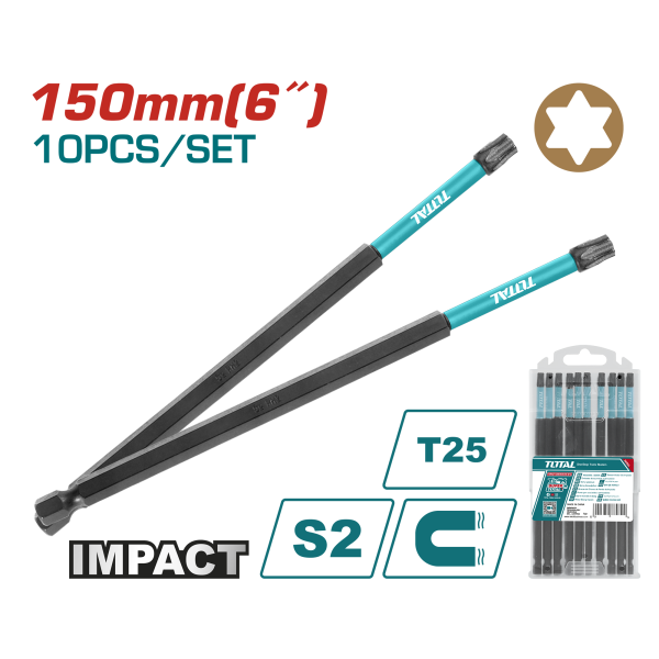 Պտուտակադարձիչի նասադկա 150մմ աստղաձև T-25 TOTAL TACIM16T2563 Պտուտակադարձիչի նասադկա 150մմ աստղաձև T-25 TOTAL TACIM16T2563
