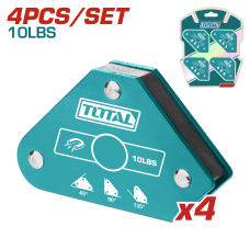Եռակցման մագնիսների հավաքածու 4 կտոր TOTAL TAMWH4001