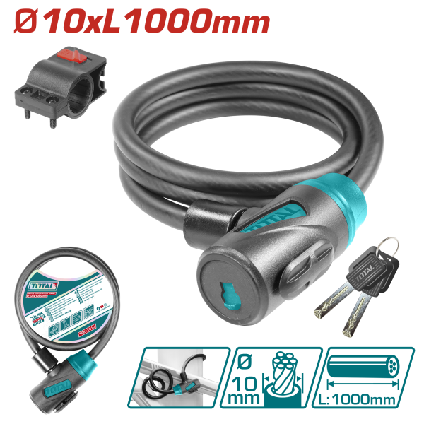 Կողպեք հեծանիվի 1000մմ TOTAL TBK11010