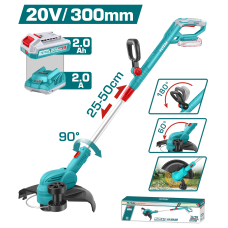 Խոտհնձիչ մարտկոցային 20Վ 300մմ (մարտկոցով, լիցքավորիչով) TOTAL TGTLI203285