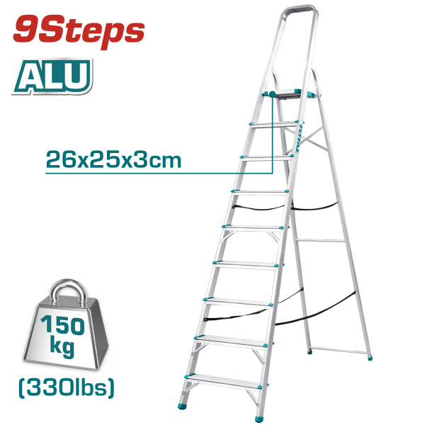 Կենցաղային Սանդուղք 9 քայլ TOTAL THLAD06091