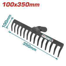 Փոցխ 14 ատամ 100մմ x 350մմ TOTAL THT1221