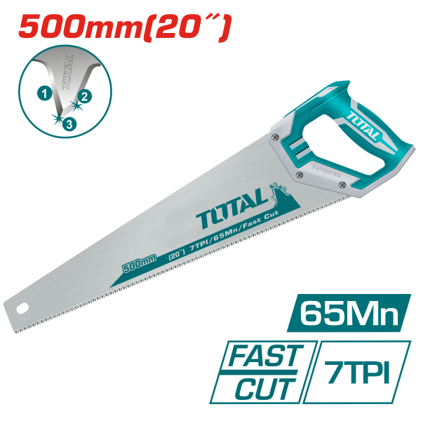 Սղոց ձեռքի 500մմ TOTAL THT552062D
