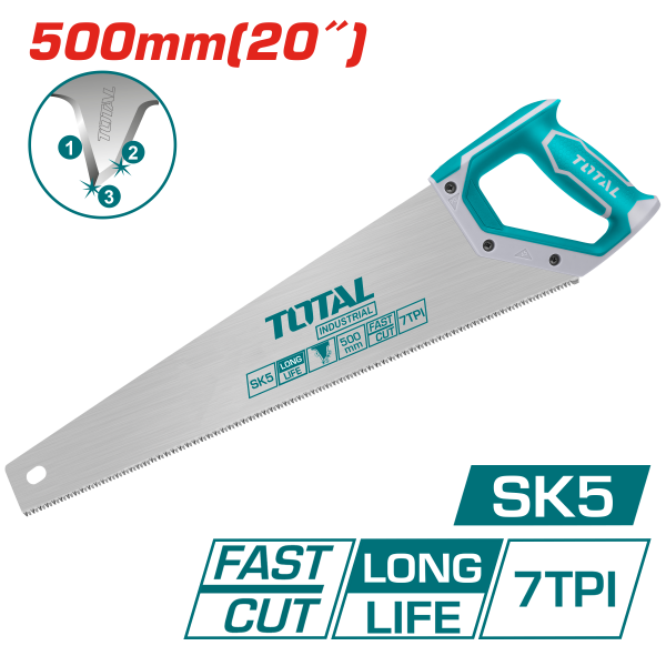 Սղոց ձեռքի 500մմ  TOTAL THT55206D