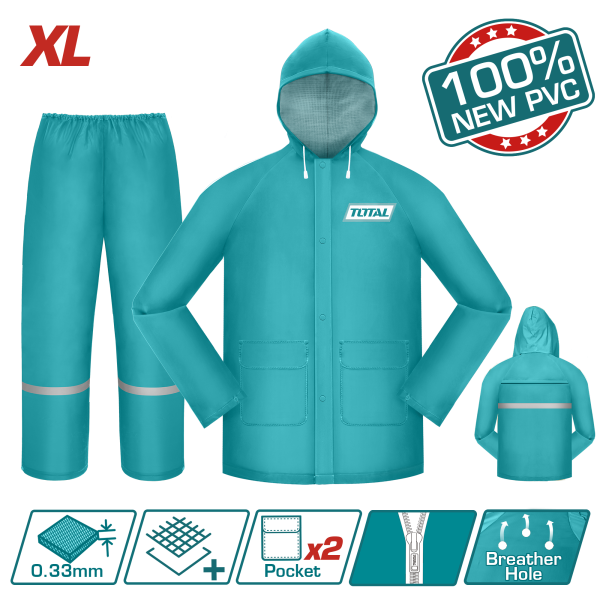 Անձրևի թիկնոց տաբատով XL TOTAL THTRS031.XL