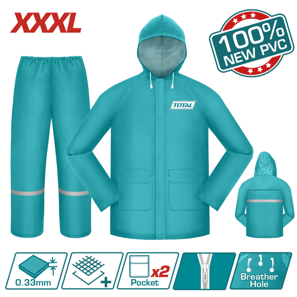Անձրևի թիկնոց տաբատով 3XL TOTAL THTRS031.XXXL