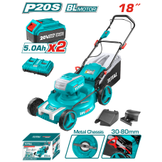 Խոտհնձիչ մարտկոցային 40Վ (2x20Վ) 460մմ (2 մարտկոցով, լիցքավորիչով) TOTAL TLMLI20182