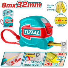 Պողպատե չափիչ ժապավեն 8մ TOTAL TMT80832M