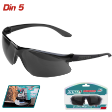 Պաշտպանիչ ակնոց սև TOTAL TSP307