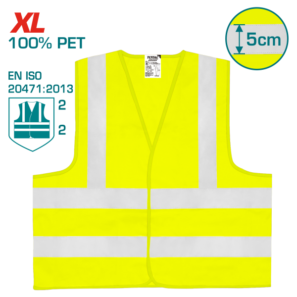 Արտացոլող բաճկոն դեղին TOTAL TSP502 XL