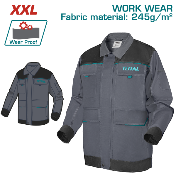 Աշխատանքային բաճկոն TOTAL TSP6011.XXL